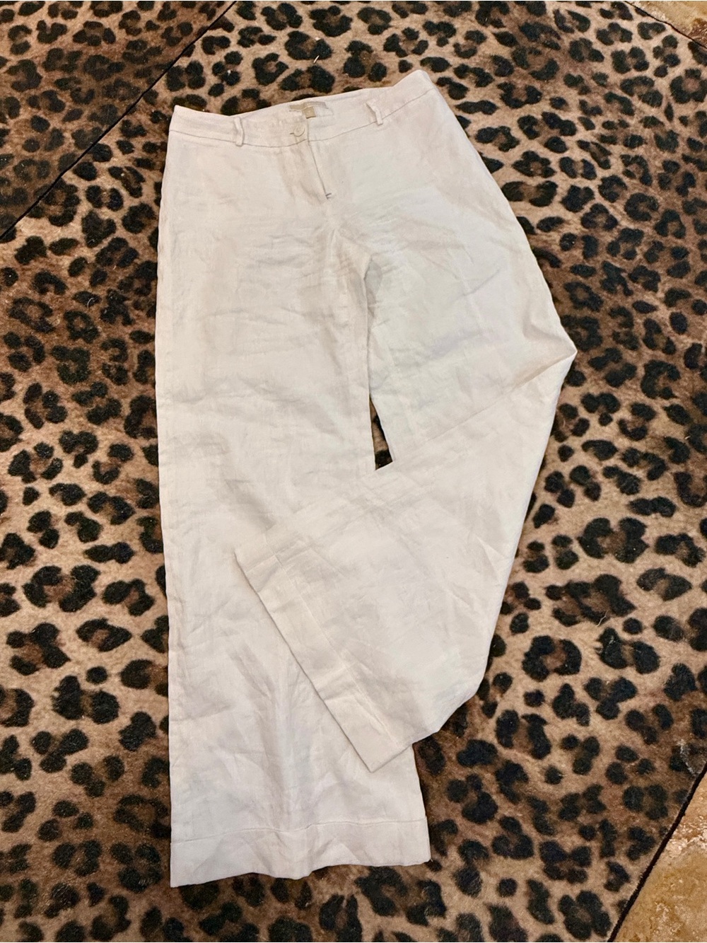 MICHAEL Michael Kors Cream Linen Blend Pants